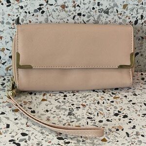 Elegant Pink Wristlet Clutch